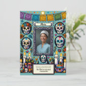 スペインのグアダルペの聖母の祈りの頭蓋骨の招待状 招待状 (スタンド正面)