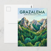 スペインのグラサレマ山脈 ポストカード (正面/裏面)
