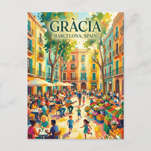 スペインのグラシア ポストカード (正面)