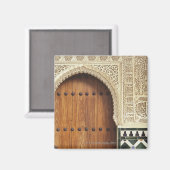 スペインのグラナダにあるアルハンブラ宮殿の入り口2 マグネット (正面/裏面)