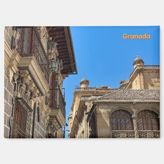 スペインのグラナダ市街の旧市街、旅行 マグネット (正面)