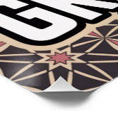 スペインのグラナダ・ザクロステッカー ポスター (コーナー)