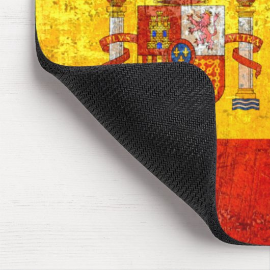 スペインのグランジな国旗スペインの旗 マウスパッド (コーナー)