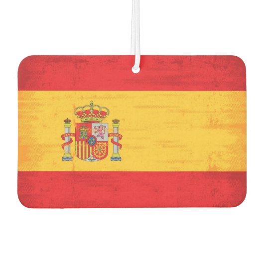 スペインのグランジ旗 カーエアーフレッシュナー (正面)