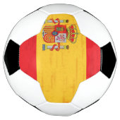 スペインのグランジ旗 サッカーボール (回転)