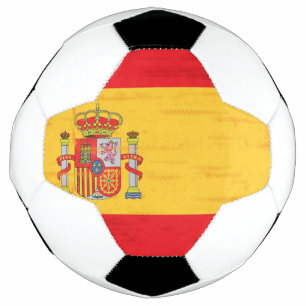 スペインのグランジ旗 サッカーボール