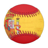 スペインのグランジ旗 野球ボール (正面)
