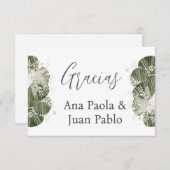 スペインのグ結婚リー 出欠カード (正面/裏面)