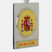 スペインのコート シルバープレートバナーオーナメント (右)