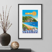 スペインのコーヒー編集可能図解入りの、写真付きの休暇 ポスター