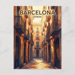 スペインのゴシック地区 ポストカード
