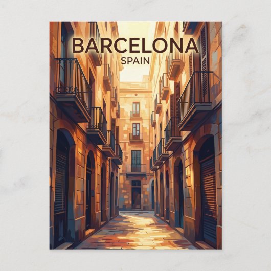 スペインのゴシック地区 ポストカード (正面)