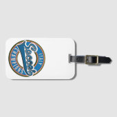 スペインのサッカーのチャンピオンズロゴ。 ラゲッジタグ (正面横)