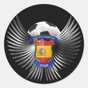 スペインのサッカーのチャンピオン ラウンドシール