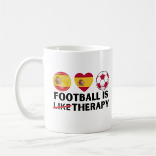 スペインのサッカーはセラピー コーヒーマグカップ