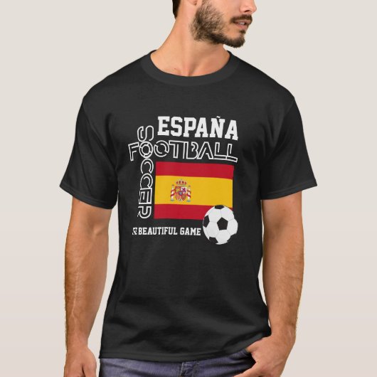 スペインのサッカーサッカーTシャツ Tシャツ (正面)