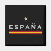 スペインのサッカーシャツサッカーファンスペインの国旗 マグネット (正面)