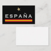 スペインのサッカーシャツサッカーファンスペインの国旗 名刺 (正面/裏面)