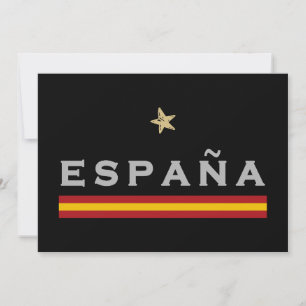 スペインのサッカーシャツサッカーファンスペインの国旗 招待状