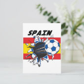 スペインのサッカーファンマーチ ポストカード (スタンド正面)