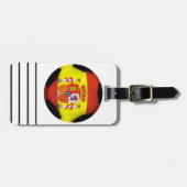 スペインのサッカーボール ラゲッジタグ (正面横)