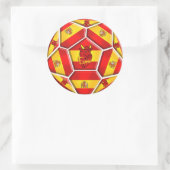 スペインのサッカーボールLa Furia Roja Toroフラグ ラウンドシール (バッグ)