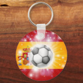 スペインのサッカー国旗 キーホルダー (正面)