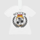 スペインのサッカー2016ファンのギア オーナメント (裏面)