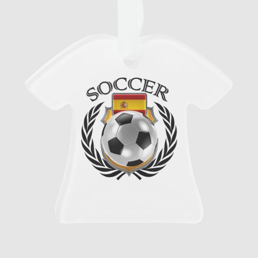スペインのサッカー2016ファンのギア オーナメント (正面)