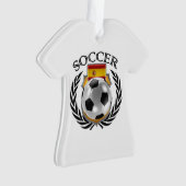 スペインのサッカー2016ファンのギア オーナメント (正面)