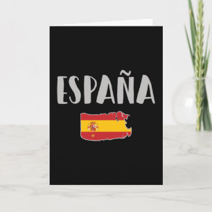 スペインのサッカー・サッカーのファンシャツ国旗 カード
