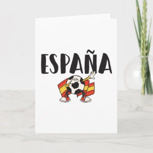 スペインのサッカー・サッカーのファンシャツ国旗 カード