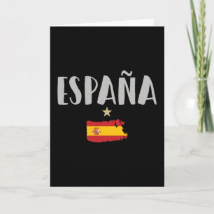 スペインのサッカー・サッカーのファンシャツ国旗 カード