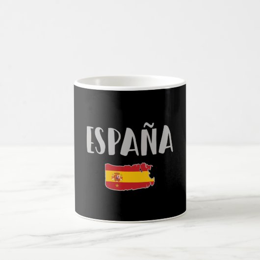 スペインのサッカー・サッカーのファンシャツ国旗 コーヒーマグカップ (中央)