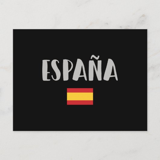 スペインのサッカー・サッカーのファンシャツ国旗 ポストカード (正面)