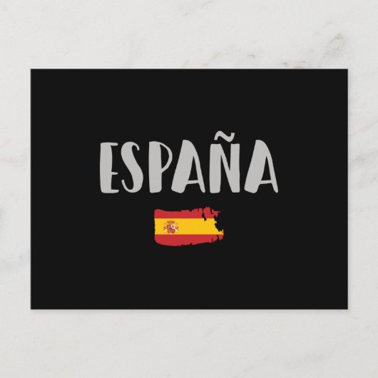 スペインのサッカー・サッカーのファンシャツ国旗 ポストカード (正面)