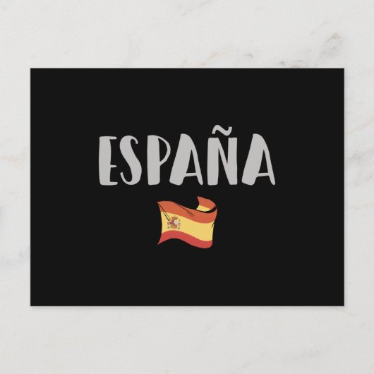 スペインのサッカー・サッカーのファンシャツ国旗 ポストカード (正面)