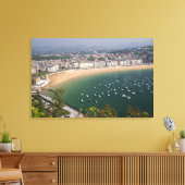 スペインのサン・セバスチャン。サンのバスク様式の都市 キャンバスプリント (インサイチュ (リビング))