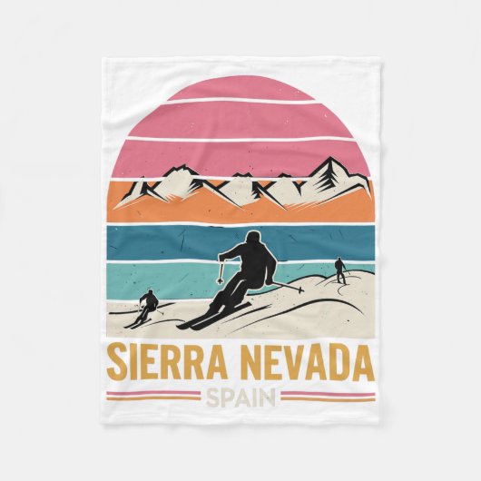スペインのシエラネバダ フリースブランケット (正面)