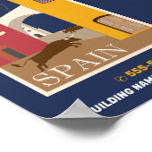 スペインのシースペインのン，言語コ広告ース ポスター (角)