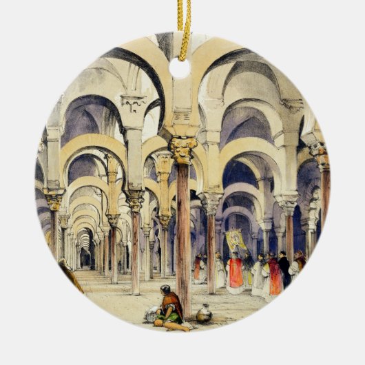 「スペインのスケッチ」からのコルドバのモスク、engra セラミックオーナメント (正面)