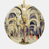 「スペインのスケッチ」からのコルドバのモスク、engra セラミックオーナメント (裏面)