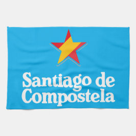 スペインのスターたち - サンティアゴ・デ・コンポステーラ キッチンタオル