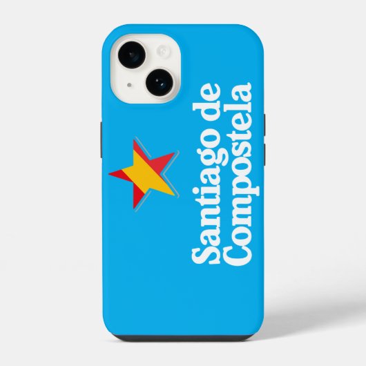 スペインのスターたち - サンティアゴ・デ・コンポステーラ iPhoneケース (裏面)