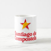 スペインのスター - サンティアゴ・デ・コンポステーラ コーヒーマグカップ (中央)
