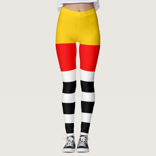 スペインのストライプクラシックレギンス レギンス (正面)