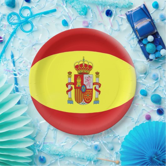 スペインのスペイン人の旗 ペーパープレート (パーティー)