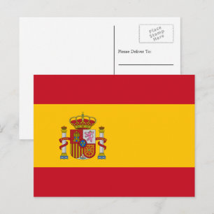 スペインのスペイン国旗 ポストカード