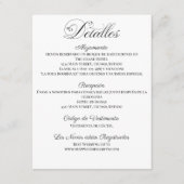 スペインのズ結婚詳細タルジェタデデタレスボダ エンクロージャーカード (正面)