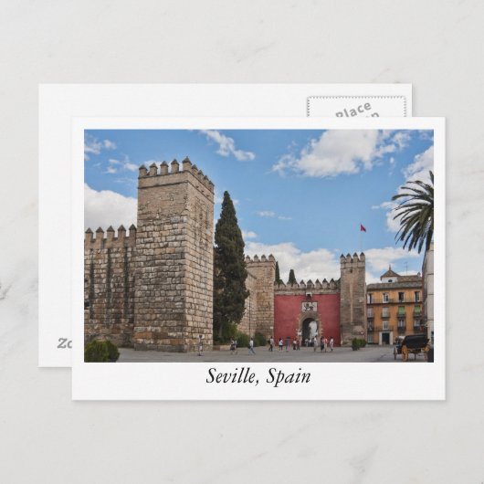 スペインのセビリアからのはがき ポストカード (正面/裏面)